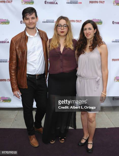 Eddie Anton, Mac Montero and Nuria Perez arrives for the 2018 Etheria Film Night held at the Egyptian Theatre on June 16, 2018 in Hollywood,...