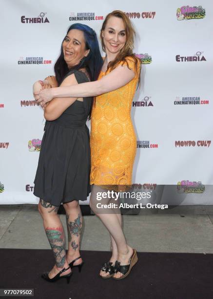 Stacy Pipp and Program Director Heidi Honeycutt arrives for the 2018 Etheria Film Night held at the Egyptian Theatre on June 16, 2018 in Hollywood,...