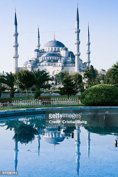 blue mosque istanbul turkey - moschea blu istanbul foto e immagini stock