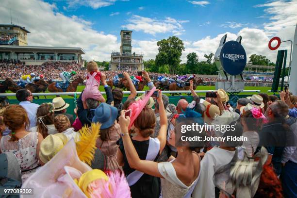 Illustration Grand Prix de Diane 2018 Race with the winner Laurens riden by PJ Mc Donald, trainger KR Burker, Owner J Dance during the Grand Prix de...