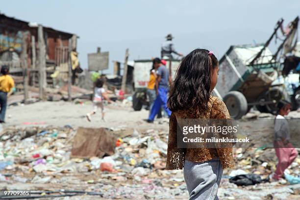 poverty - mexico slums stock pictures, royalty-free photos & images