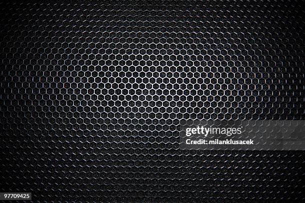 speaker grille - metal music stockfoto's en -beelden