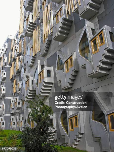 Scottish Parliament Building, Edinburgh, Scotland.