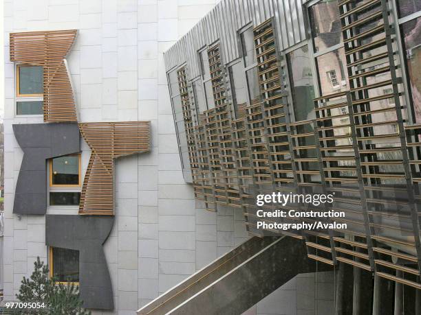 Scottish Parliament Building, Edinburgh, Scotland.