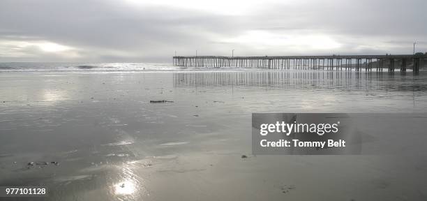 cayucos pier - cayucos stock pictures, royalty-free photos & images