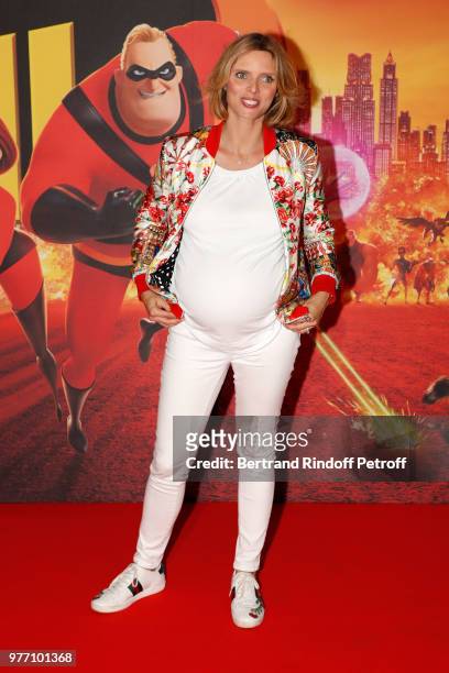 Sylvie Tellier attends the "Les Indestructibles 2" Paris Special Screening at Le Grand Rex on June 17, 2018 in Paris, France.