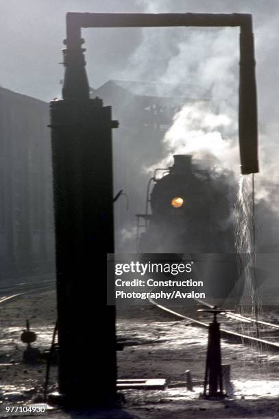 Baldwin built Mikado 2-8-2 in the depot yard at Tubano on Brazil's metre gauge Dona Teresa Cristina Railway, .