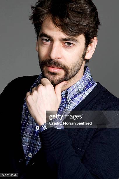 Actor Eduardo Noriega poses for a picture during the 'El Mal Ajeno' portrait session during the 60th Berlin International Film Festival at the...
