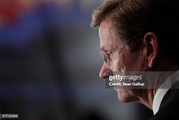 German Vice Chancellor and Foreign Minister Guido Westerwelle, who is also chairman of the German Free Democrats business-oriented political party,...