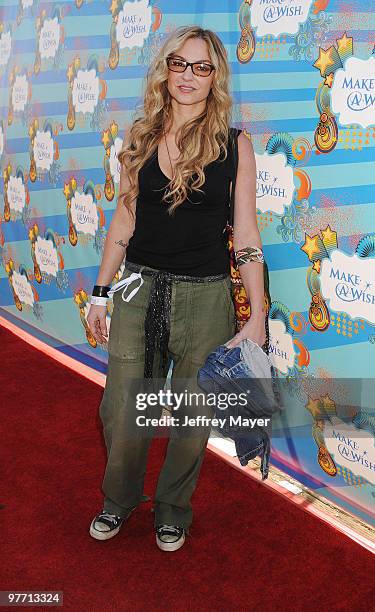 Actress Drea De Matteo attends the Make-A-Wish Foundation's Day of Fun hosted by Kevin & Steffiana James held at Santa Monica Pier on March 14, 2010...