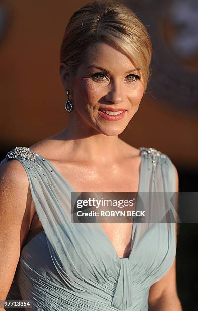 Christina Appelgate arrives at the 16th annual Screen Actors Guild Awards at the Shrine Exposition Center in Los Angeles January 23, 2010. Appelgate...