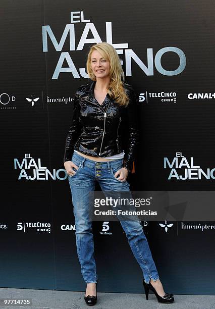 Actress Belen Rueda attends the 'El Mal Ajeno' photocall at Princesa Cinema on March 15, 2010 in Madrid, Spain.
