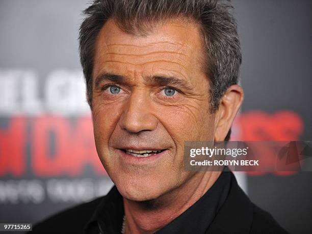 Cast member Mel Gibson arrives for the premiere of "Edge of Darkness" at the Grauman's Chinese Theater in the Hollywood section of Los Angeles on...