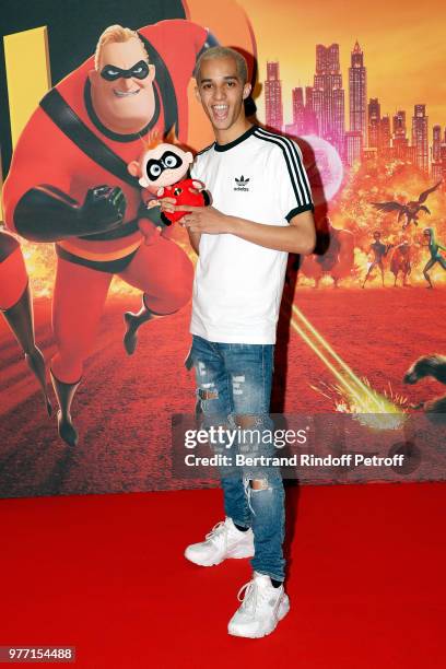 Krid Wesley attends the "Les Indestructibles 2" Paris Special Screening at Le Grand Rex on June 17, 2018 in Paris, France.