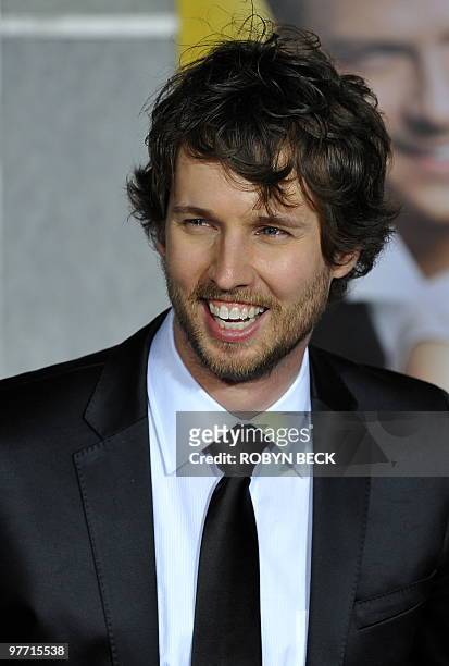 Cast member John Heder arrives at the world premiere of "When in Rome" at the El Capitan Theater in Hollywood on January 27, 2010. AFP PHOTO / ROBYN...