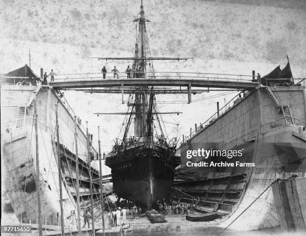 British navy dry dock, Bermuda