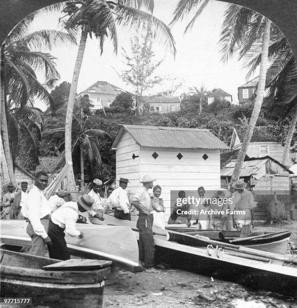 Native boat builders and fisherman, Jamaica