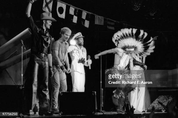 The Village People perform live on stage in new York in 1979 L-R Randy Jones, David Hodo, Victor Willis, Felipe Rose