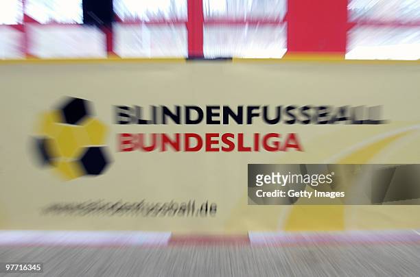 Impressions of the Blind Football Bundesliga match between MTV Stuttgard and LFC Berlin on March 13, 2010 in Barsinghausen, Germany.
