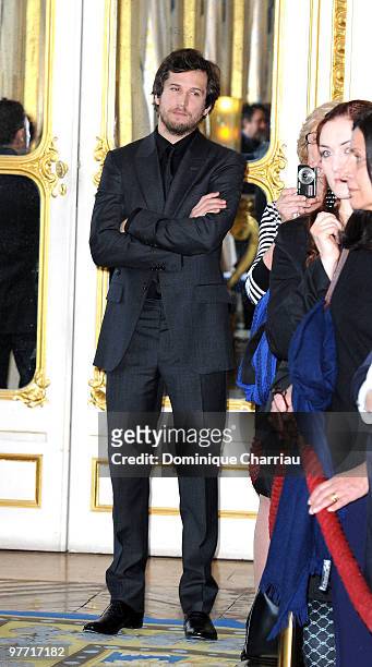 Actor Guilllaume Canet attends the award ceremony of Arts and Letters at Minister Of Culture on March 15 2010, in Paris France.