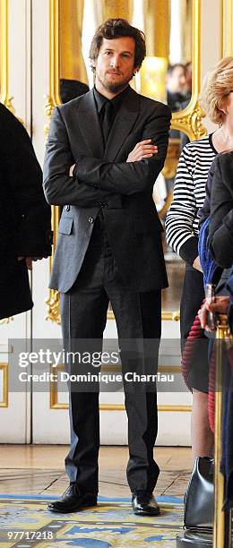 Actor Guilllaume Canet attends the award ceremony of Arts and Letters at Minister Of Culture on March 15 2010, in Paris France.