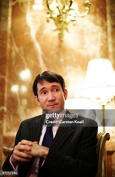 Gavin Halliday, Area General Manager Europe for British Airways , looks on during an interview on March 12, 2010 in Berlin, Germany.