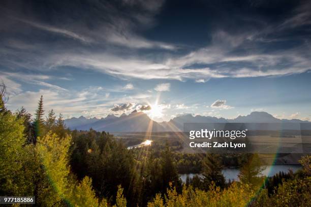 tetons and snake river - sunbeam snake stock pictures, royalty-free photos & images