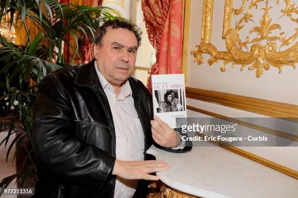 Writer Benjamin Stora poses during a portrait session in Paris, France on .