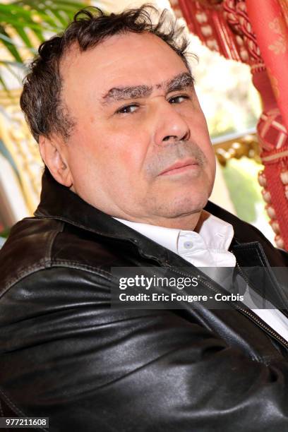 Writer Benjamin Stora poses during a portrait session in Paris, France on .