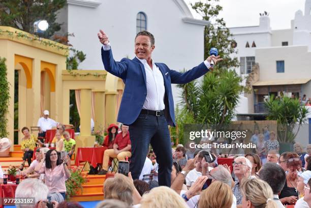 Stefan Mross during the ARD live tv show 'Immer wieder sonntags' at Europa-Park on June 17, 2018 in Rust, Germany.