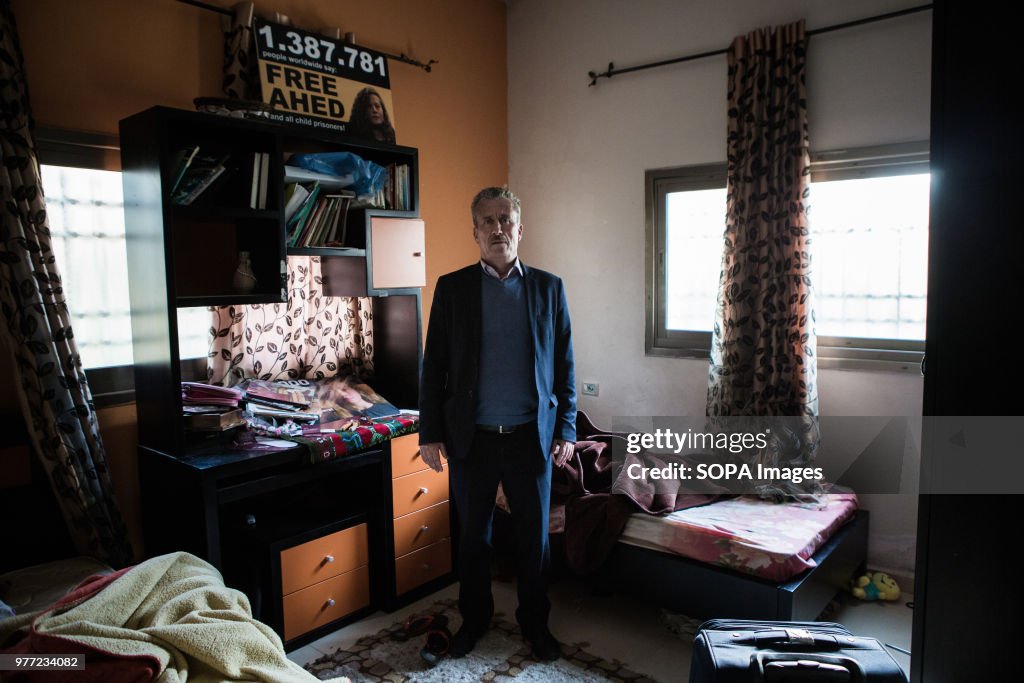 Ahed Tamimi's father in his home in Nabi Salih. Tamimi is a...