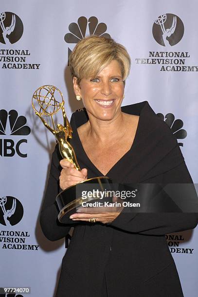 Suze Orman, winner of Outstanding Service Show Host for "Suze Orman: The Laws of Money, The Lessons of Life"
