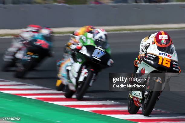 Andrea Migno during the Moto 3 GP Catalunya Moto GP, on 17th June in Barcelona, Spain. --