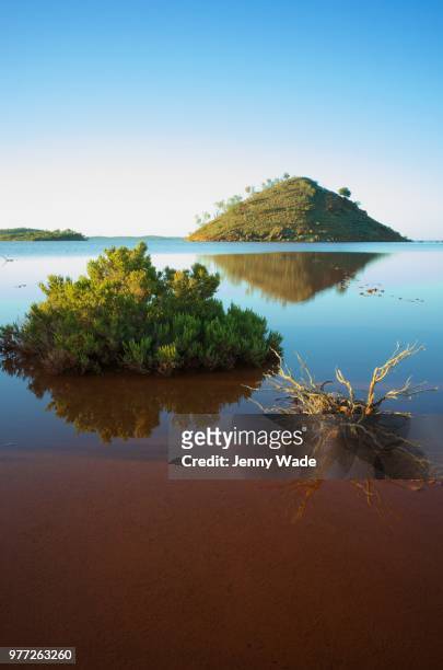 view of lake ballard, western australia, australia - jenny hill 個照片及圖片檔
