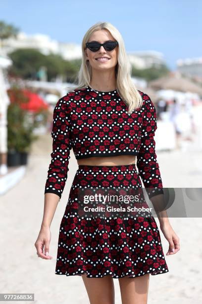 Lena Gercke at the Magnum press photo call during the 71st annual Cannes Film Festival at Carlton Beach on May 10, 2018 in Cannes, France.