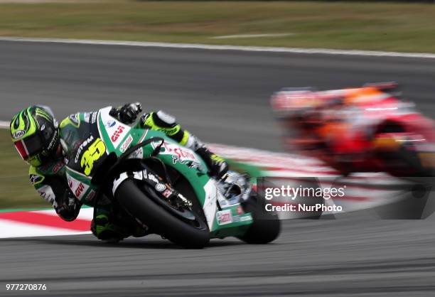 Cal Crutchlow during the GP Catalunya Moto GP, on 17th June in Barcelona, Spain.