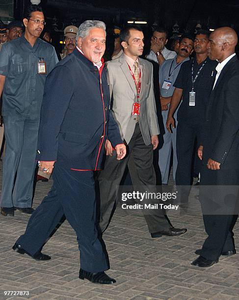 Vijay Mallaya at the IPL opening party in Mumbai on March 11, 2010.