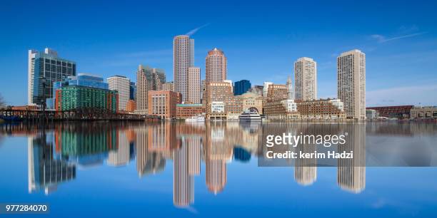 boston skyline, boston, massachusetts, usa - boston stock-fotos und bilder