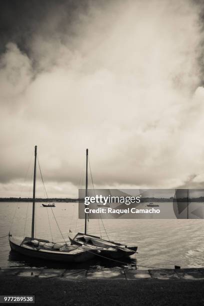 boats in kinvara - kinvara stock pictures, royalty-free photos & images