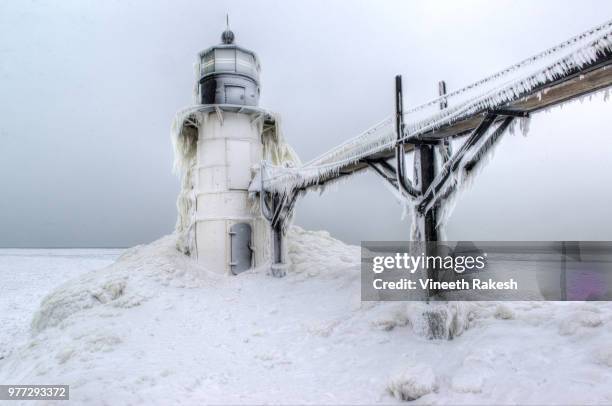 639 Frozen Lighthouse Stock Photos, High-Res Pictures, and Images ...