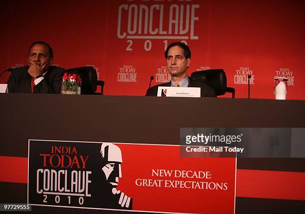 Harvad University Professor David Bloom at the second day of the India Today Conclave in New Delhi on March 13, 2010.