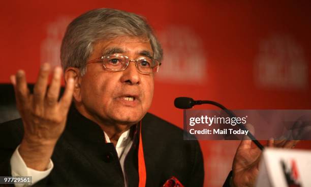Swami Satya Vedant at the second day of the India Today Conclave in New Delhi on March 13, 2010.