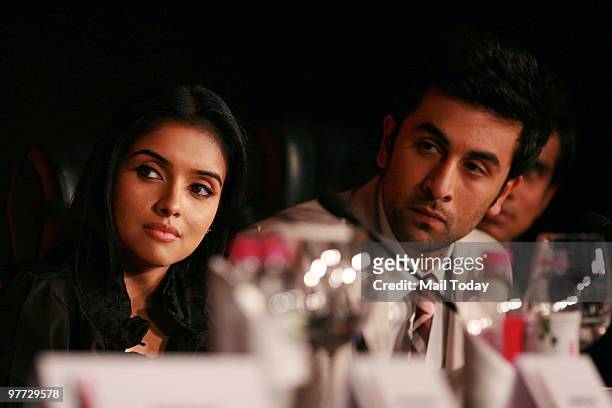 Ranbir Kapoor and Asin Thottumkal at the second day of the India Today Conclave in New Delhi on March 13, 2010.