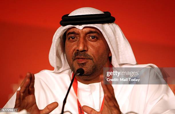 Shaikh Ahmed bin Saeed Al Maktoum, President of Dubai Civil Aviation and Chairman and Chief Executive of Emirates airline at the India Today Conclave...