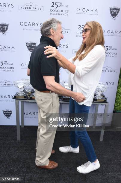 Chairman of Rodeo Drive Concours d'Elegance Bruce Meyer and Caitlyn Jenner attend Rodeo Drive Concours d'Elegance Father's Day Car Show on June 17,...