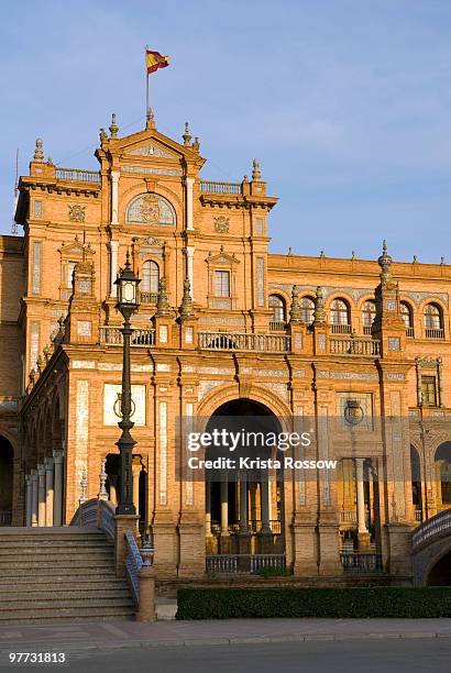 sevilla, andalucia, spain, plaza de espana - krista rossow stock-fotos und bilder