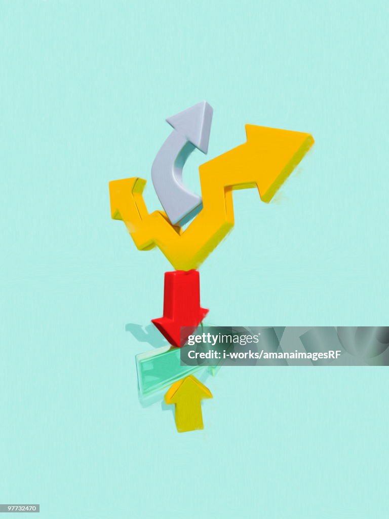 Stacking Arrows Stack Of Arrows High-Res Vector Graphic - Getty Images