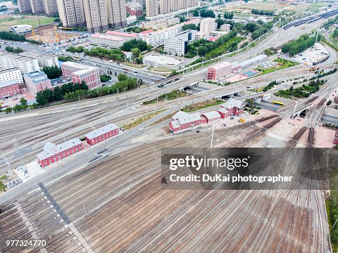 Freight train marshalling station Freight train marshalling station