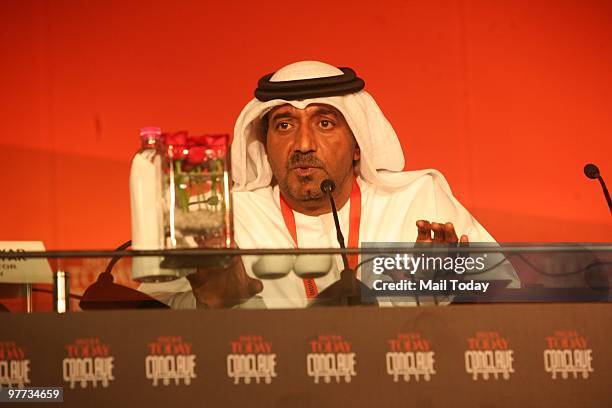 Shaikh Ahmed bin Saeed Al Maktoum, President of Dubai Civil Aviation and Chairman and Chief Executive of Emirates airline at the India Today Conclave...