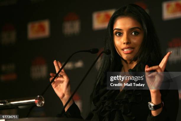 Asin Thottumkal at the second day of the India Today Conclave in New Delhi on March 13, 2010.